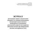Журнал регистрации заявок и уведомления дежурного по станциям начальником  путеизмерительного вагона о необходимости уменьшения допускаемой скорости или... (Приложение 3к)